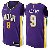 Pelicans 9 Rajon Rondo Purple Mardi Gras Pride Nike Swingman Jersey Dzhi,baseball caps,new era cap wholesale,wholesale hats